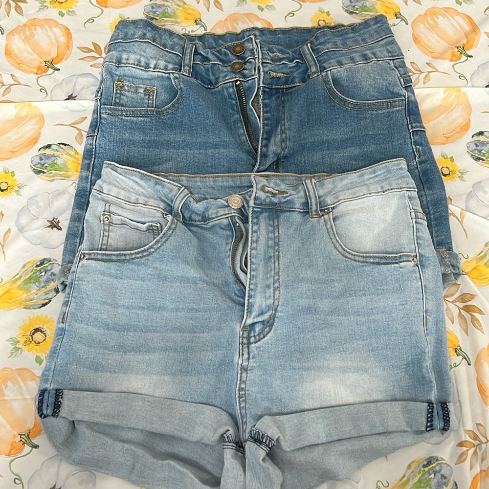 Two pairs of jeans shorts